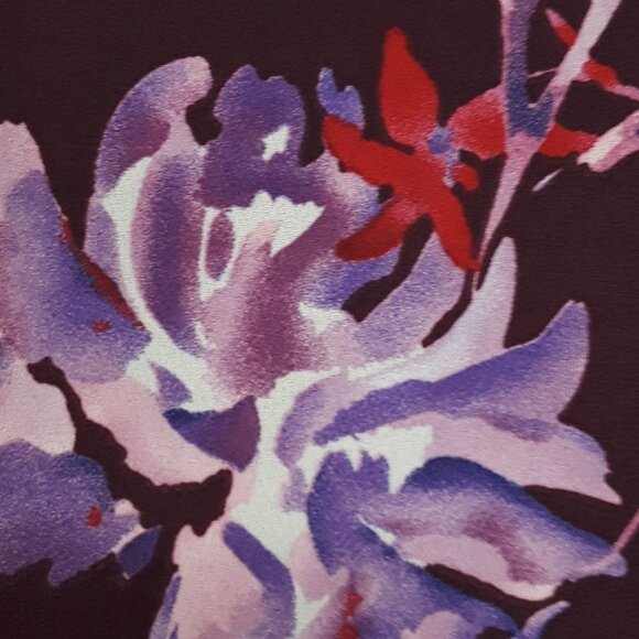 Nwt Who What Wear Purple Floral Wrap Dress - Picture 12 of 16